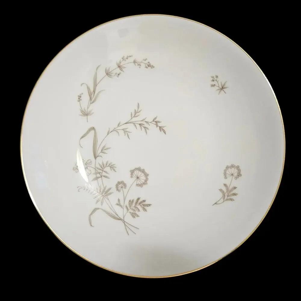 Johann Haviland Bavaria Wildflower Soup Cereal Bowls Set of 4 Gold Trim